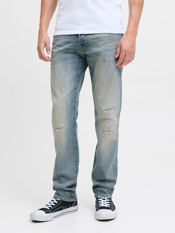 JACK & JONES Slimfit Jeans 'JJIGlenn JJFox' in Blauw: voorkant