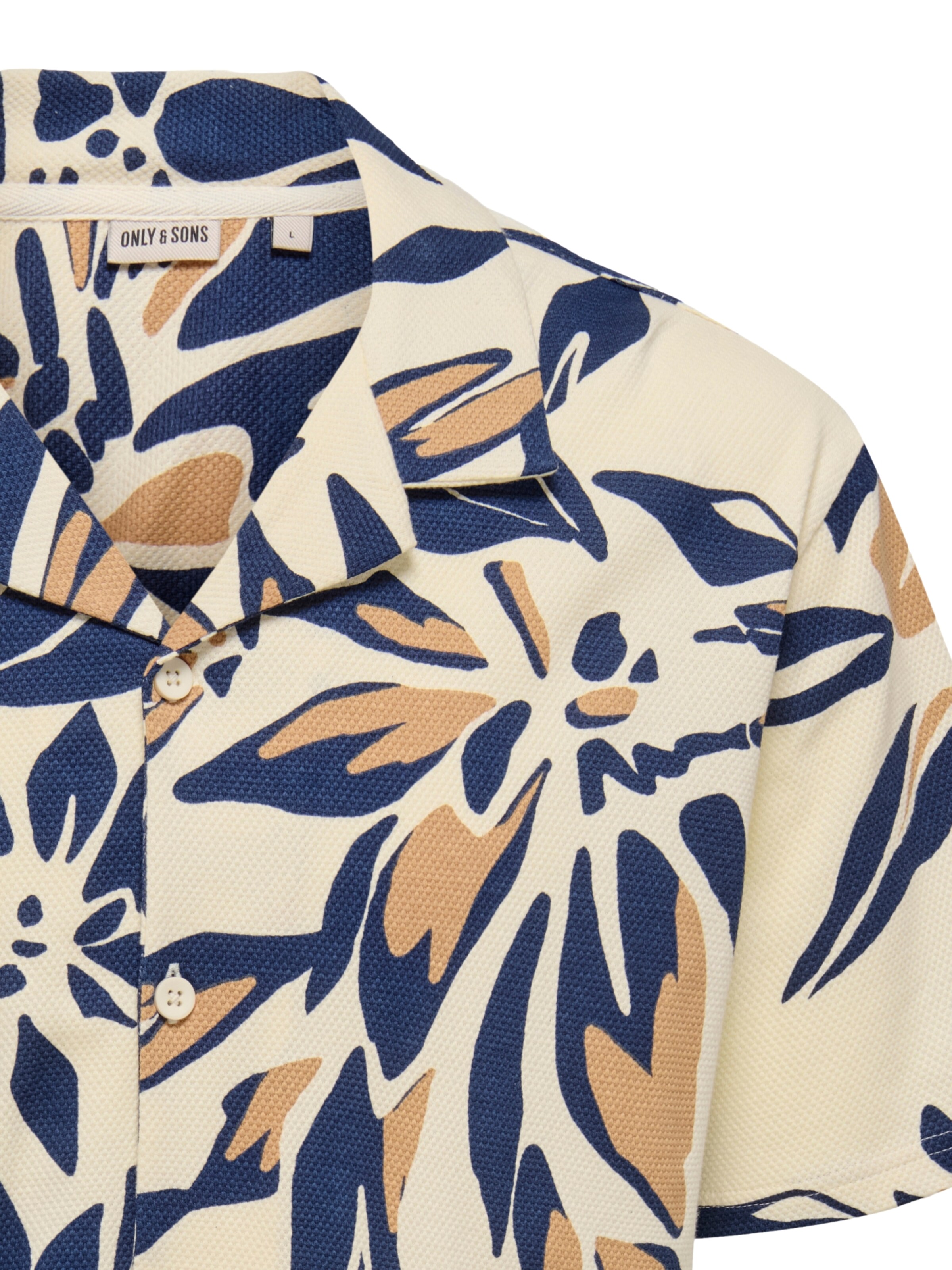 Only & Sons Regular fit Overhemd 'Piero' in Beige