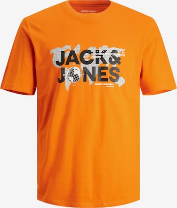JACK & JONES - Camiseta 'DUST' en naranja: frente