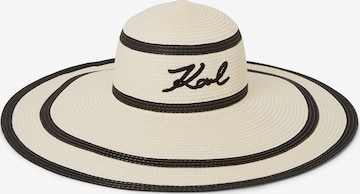 Karl Lagerfeld Müts, värv valge: eest vaates