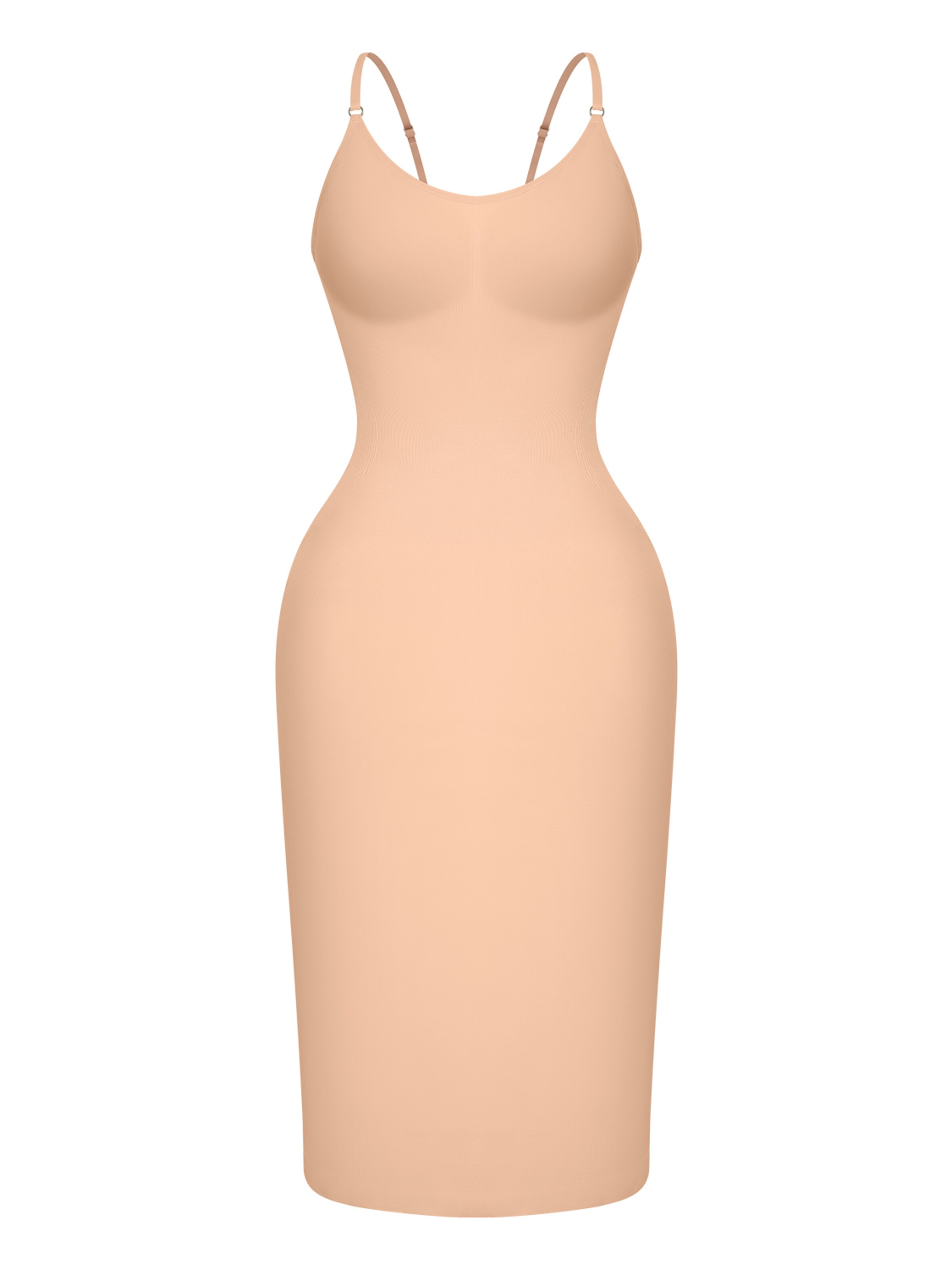 VOXSHE Bodice Dress 'shapewear' in Orange: front