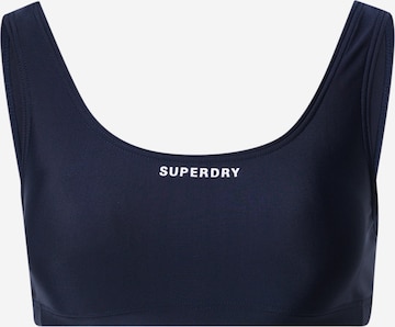 Superdry Bustier Góra bikini 'CODE' w kolorze niebieski: przód