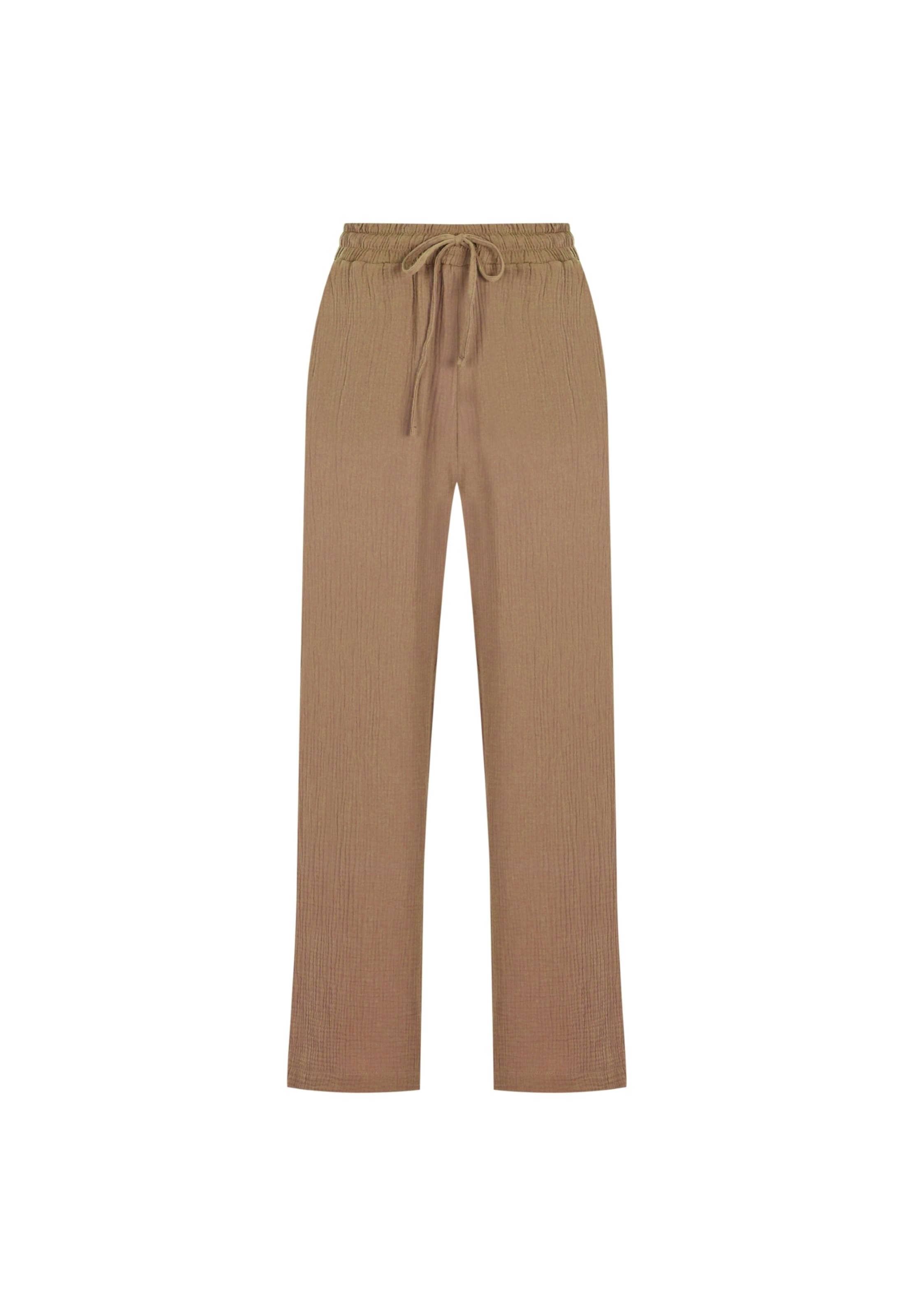 FRESHLIONS Loose fit Trousers 'Mila' in Brown: front