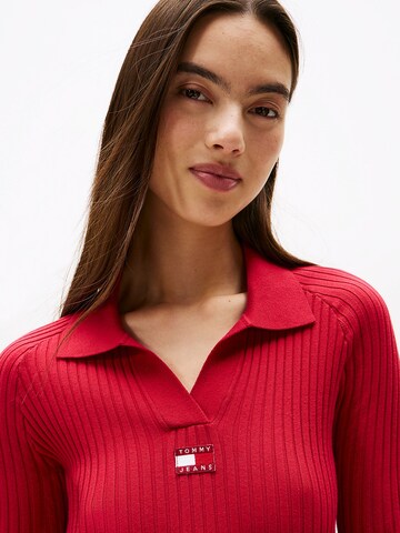 Tommy Jeans Strickkleid in Rot