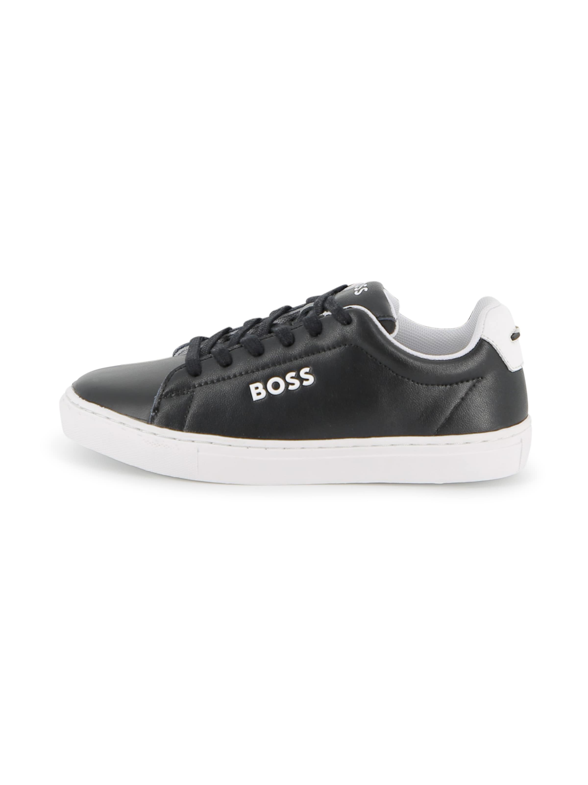 BOSS Sneakers 'BASKET' in Zwart: voorkant