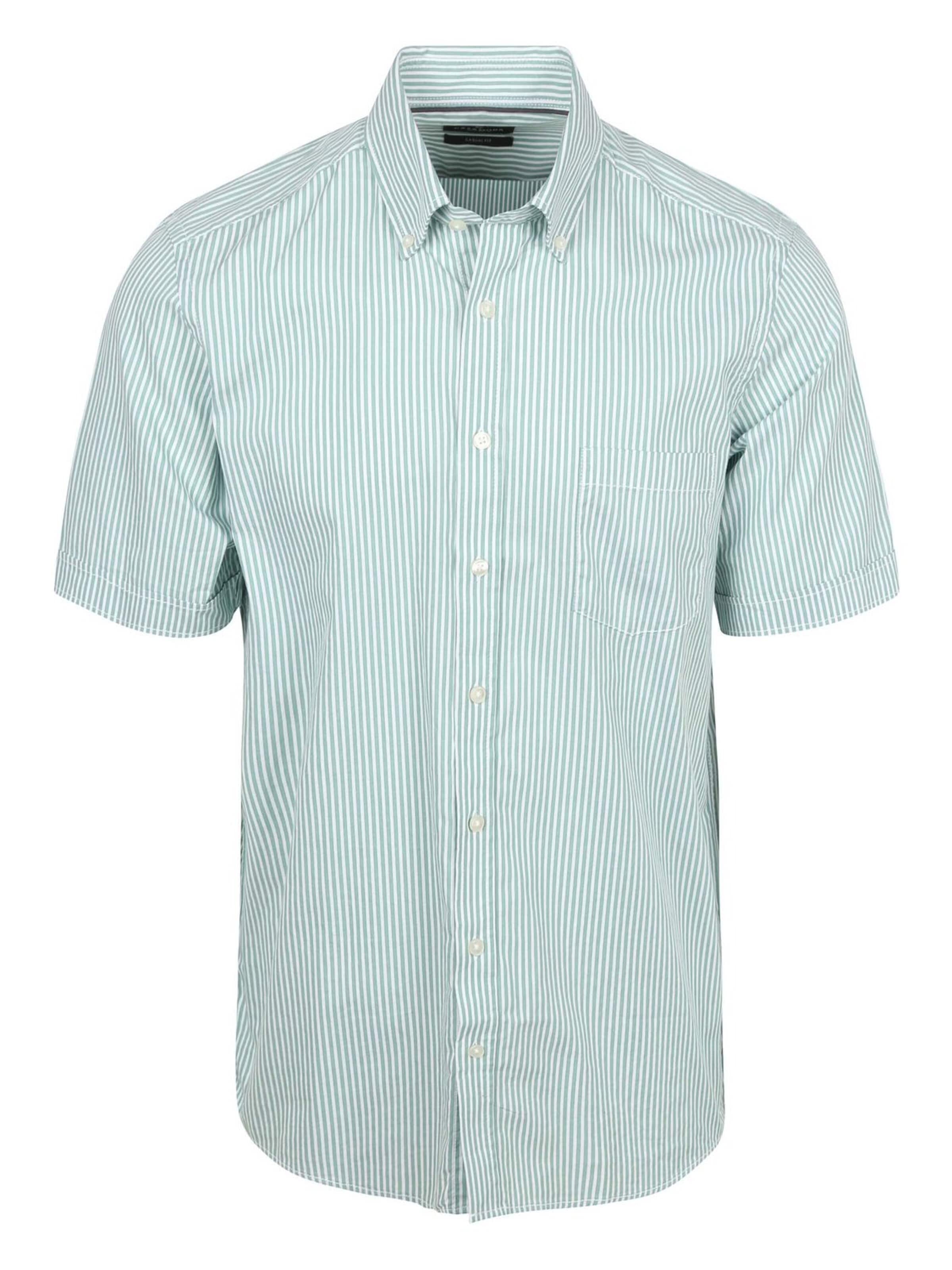 CASA MODA Regular fit Button Up Shirt in Green: front