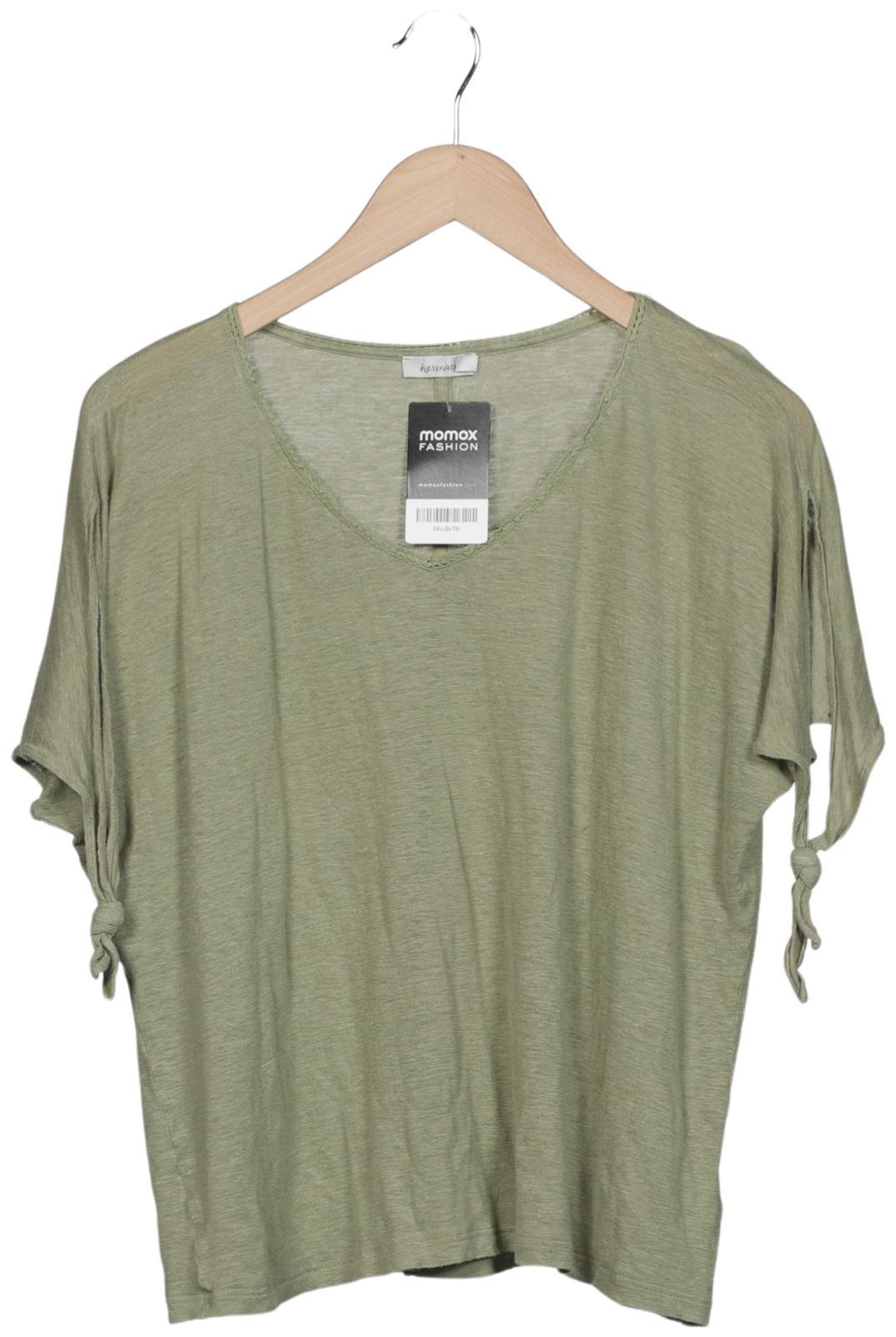 hessnatur Top & Shirt in XXXL in Green: front