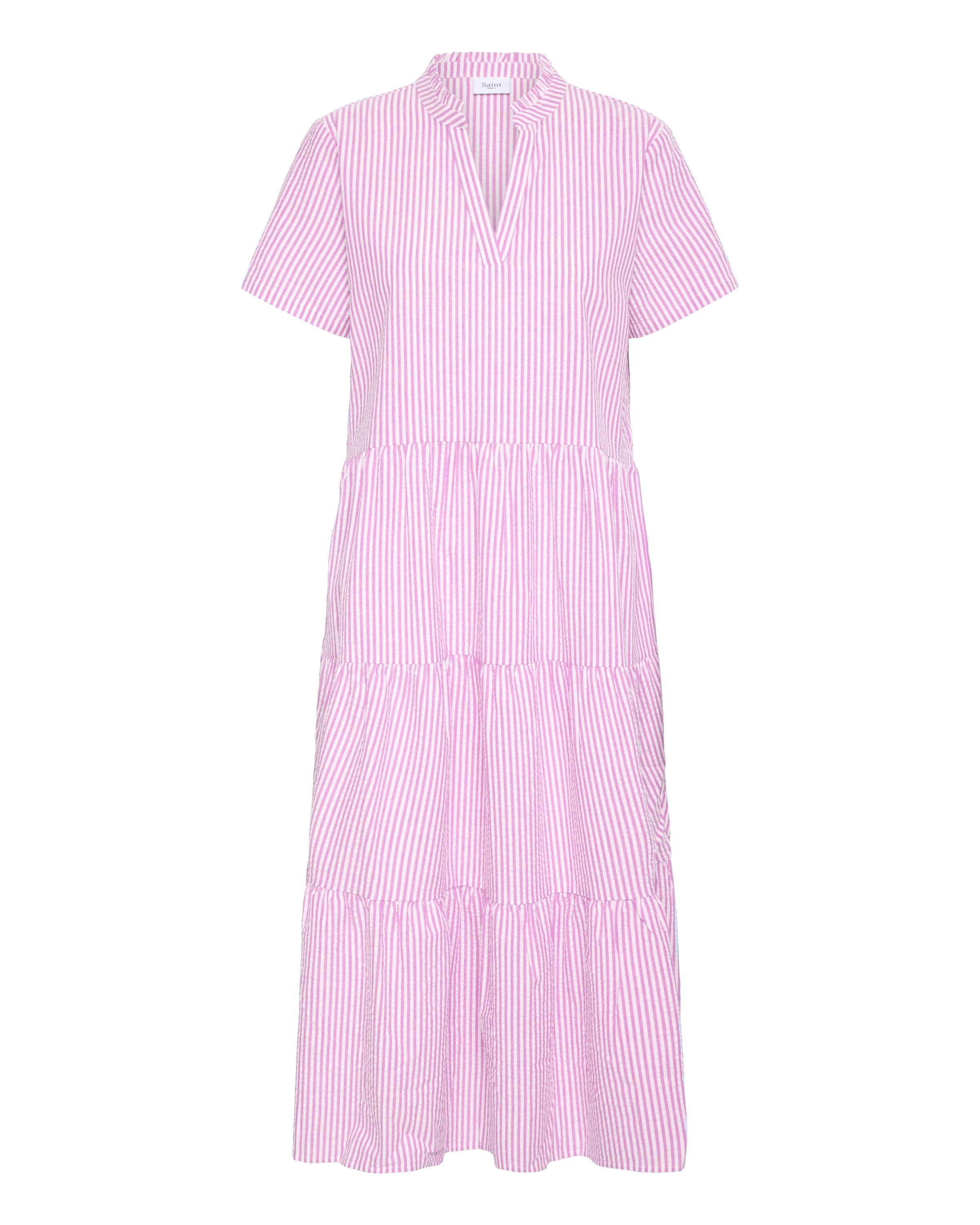 SAINT TROPEZ Jurk 'Elmiko' in Roze: voorkant