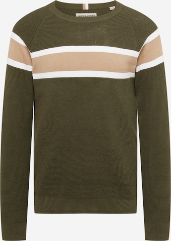 Pull-over JACK & JONES en vert : devant