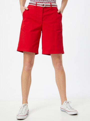 TOMMY HILFIGER - Loosefit Pantalón chino en rojo: frente