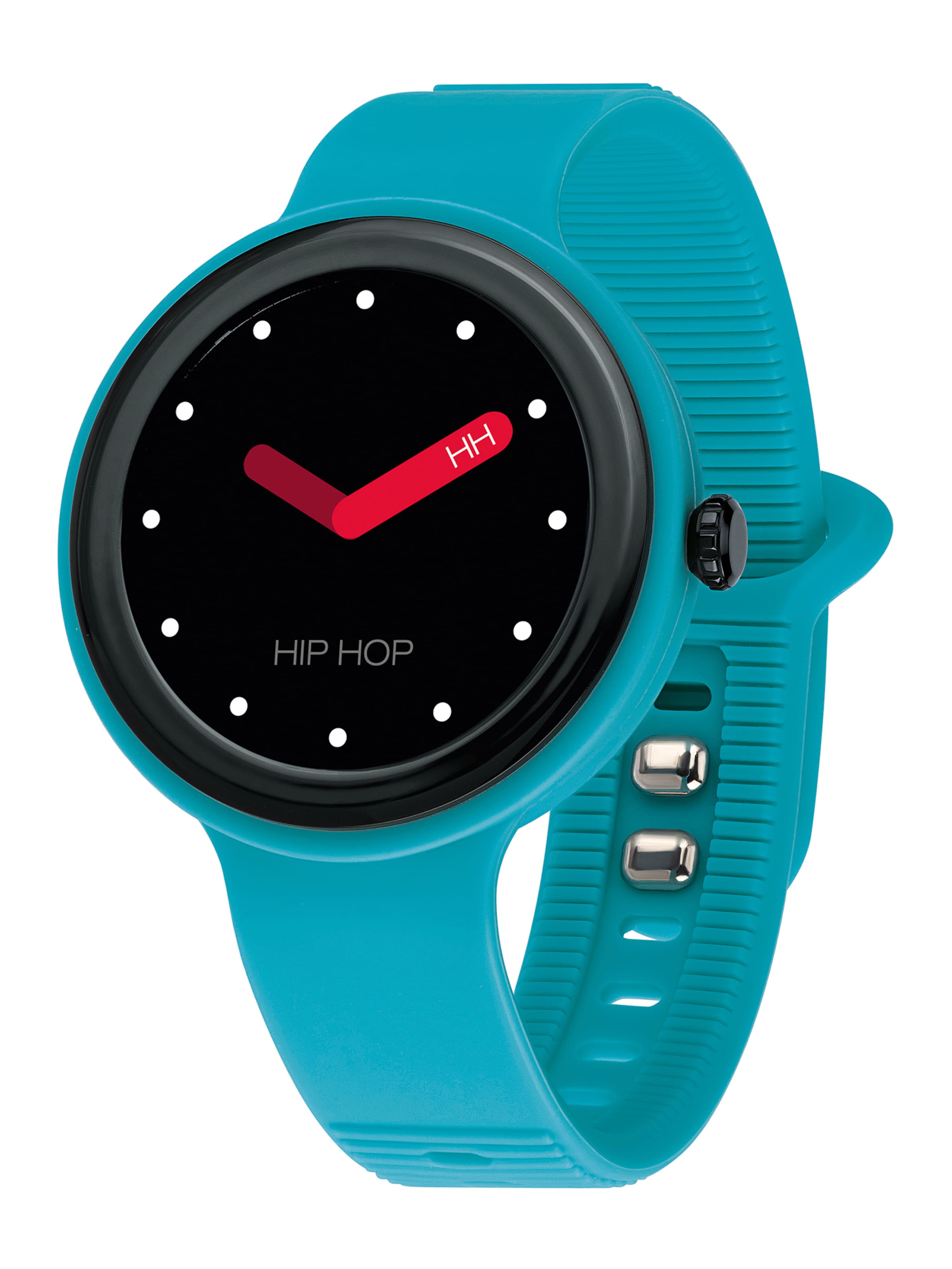 Orologio digitale di Hip Hop in blu: frontale