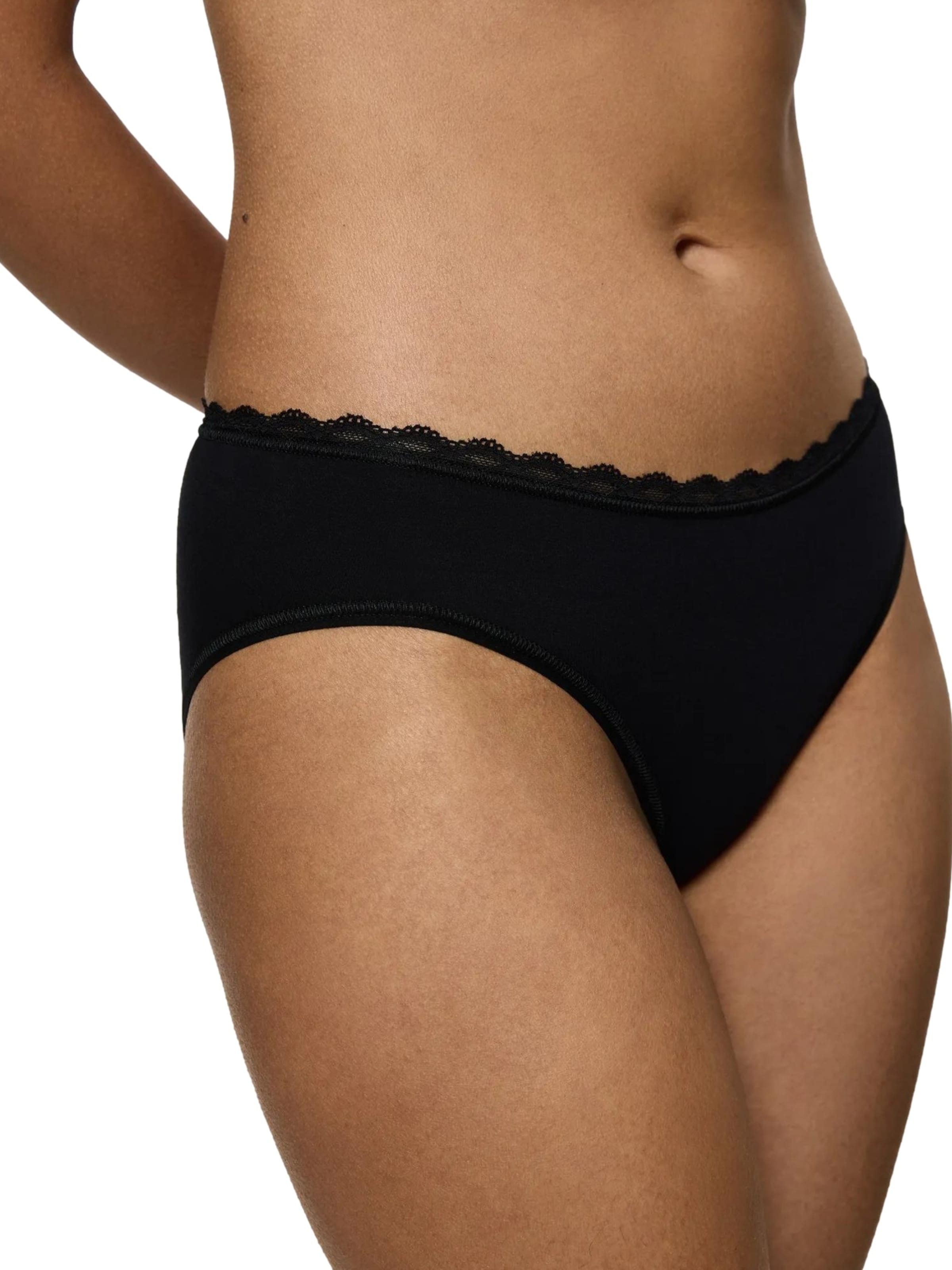 TRIUMPH Slip 'Feel of Cotton' in Schwarz