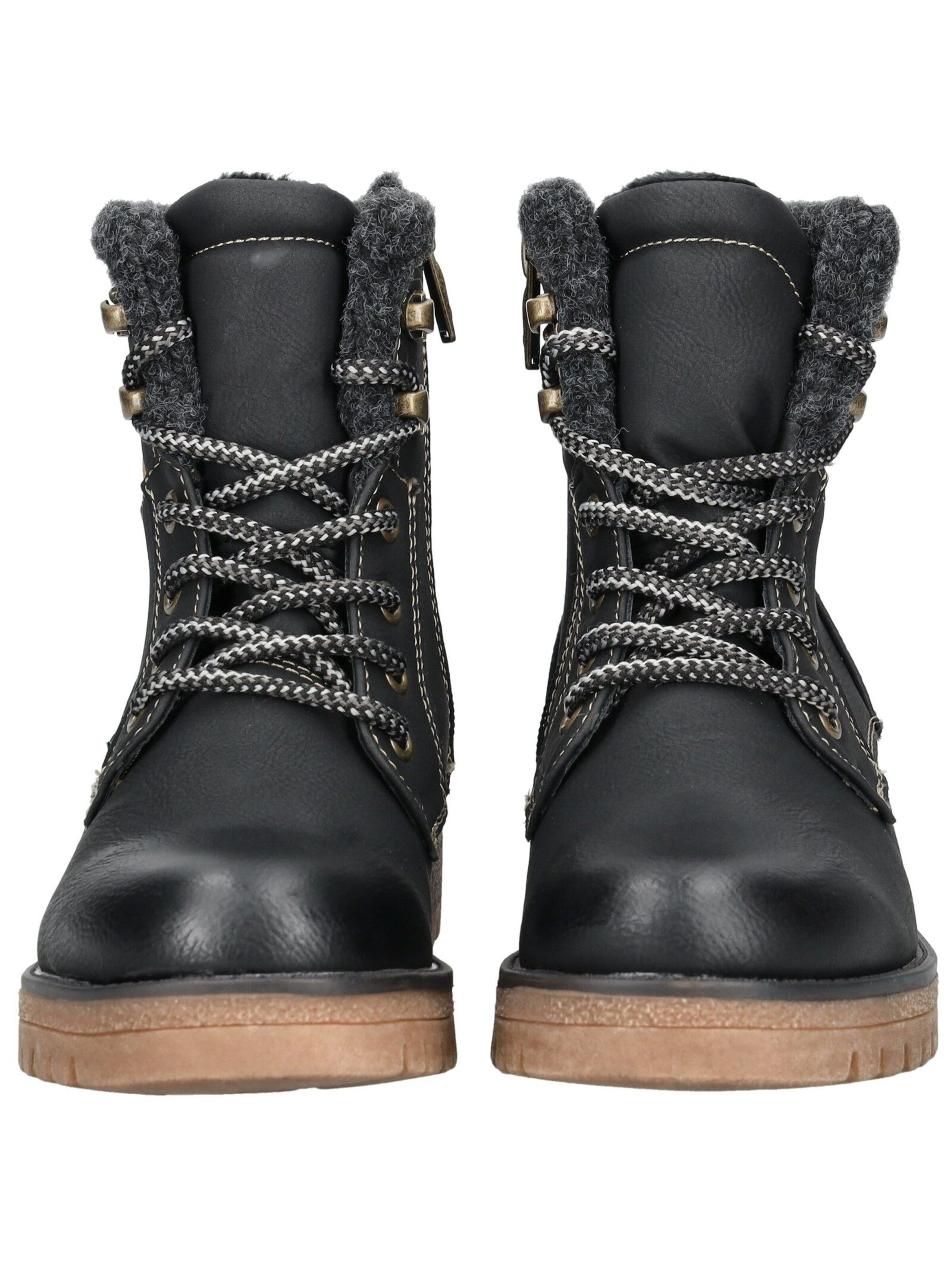 Bottines à lacets TOM TAILOR en noir