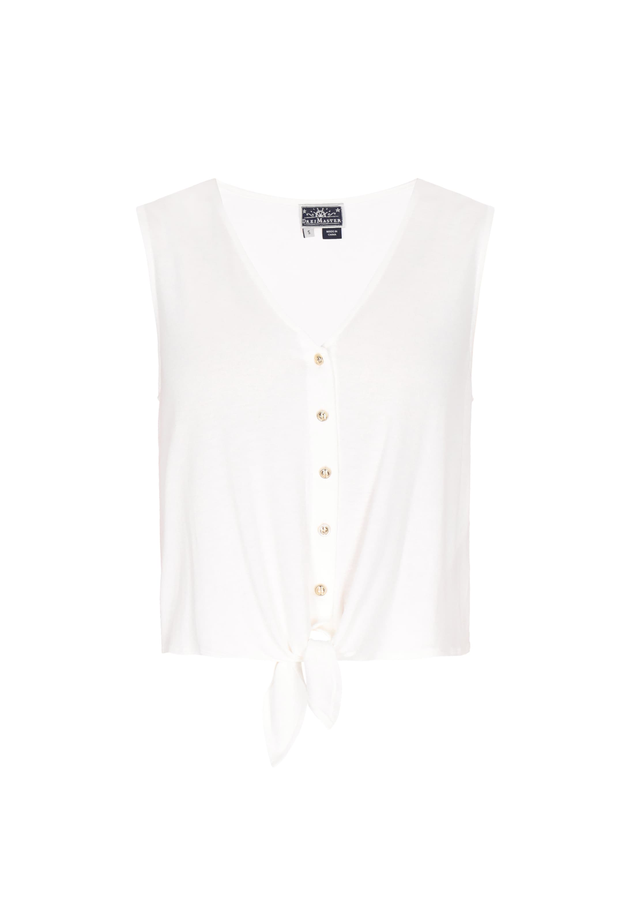 DreiMaster Maritim Τοπ 'Maritim' σε λευκό: μπροστά