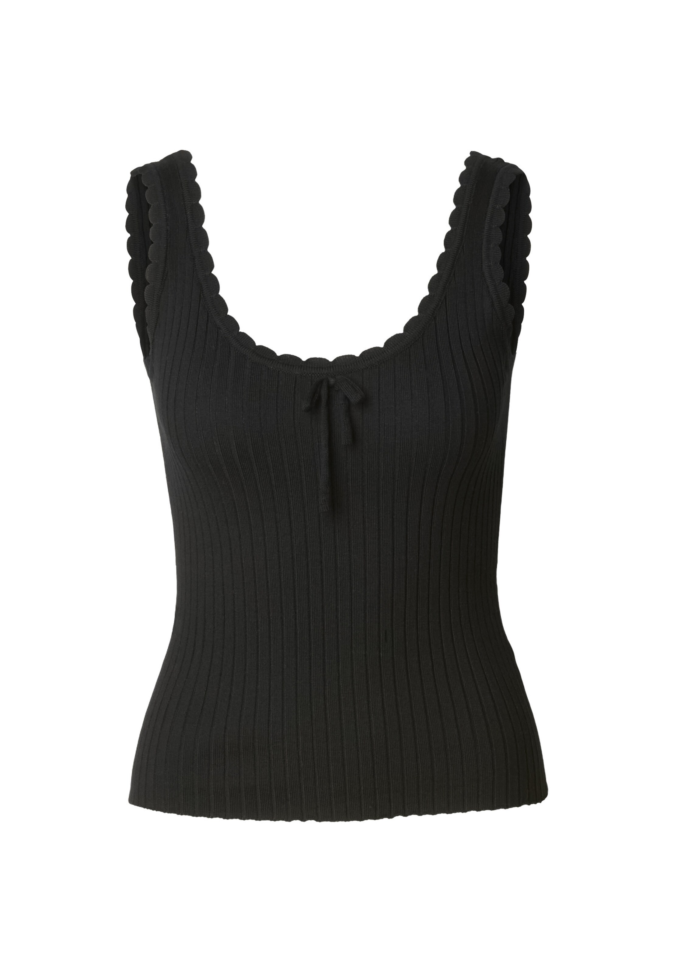 Estelou Sticktop in Schwarz: Vorderseite