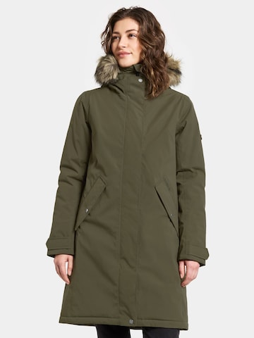 Parka d’hiver 'Erna' Didriksons en vert : devant
