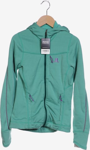 SALOMON Sweatshirt & Zip-Up Hoodie in XS in Green: front