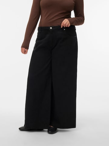 Wide Leg Jean 'VMCREMY' Vero Moda Curve en noir : devant