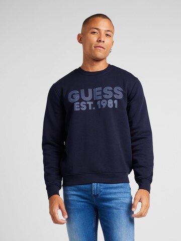 Felpa 'Beau' di GUESS in blu: frontale