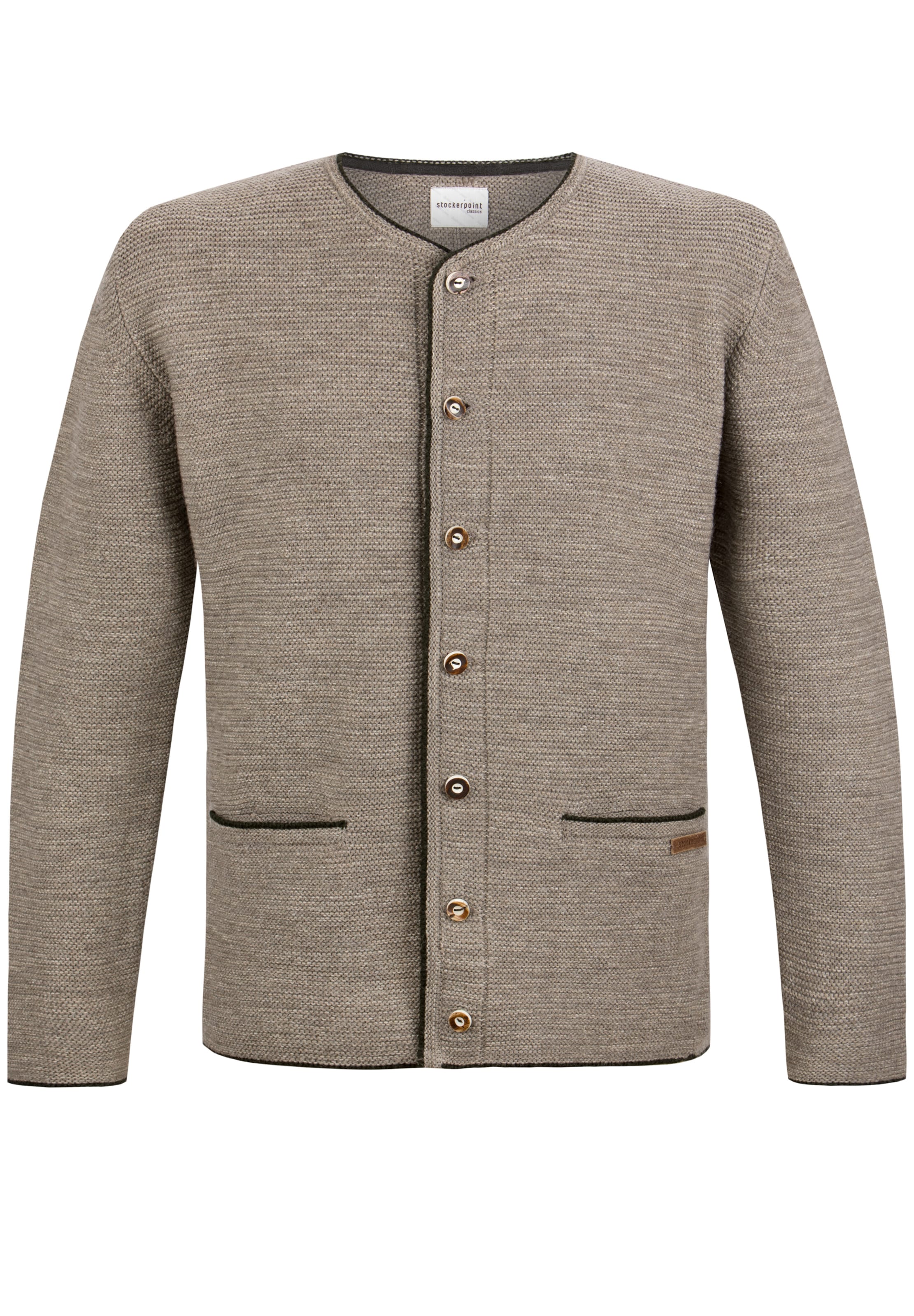 STOCKERPOINT Strickjacke 'Castello' in Grün: Vorderseite