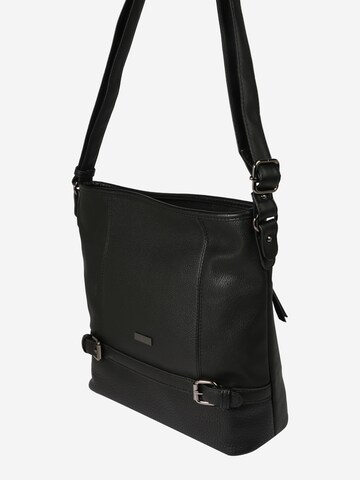 TOM TAILOR Shoulder Bag 'Juna' in Black