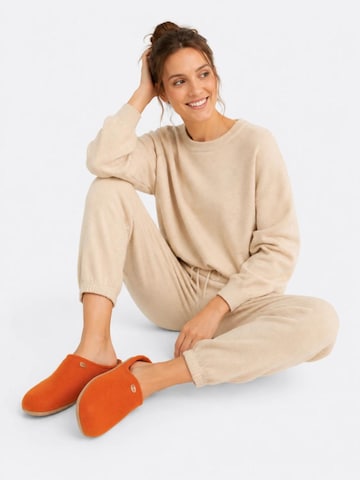 WoolFit Hausschuh 'BareFoot'‌‌‌‌‌‌‌ in Orange