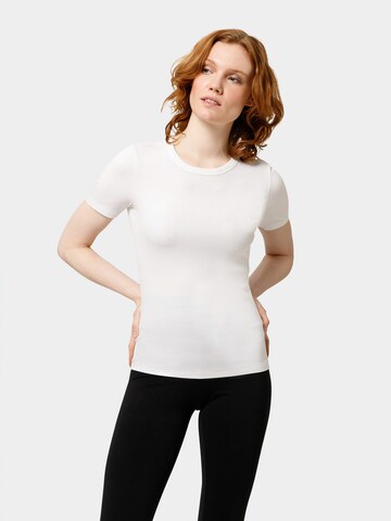 Les Lunes Shirt 'RYLIEE Rib' in Wit: voorkant