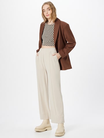 Wide leg Pantaloni con piega frontale 'Lovely' di JcSophie in beige