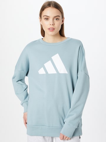 ADIDAS PERFORMANCE Athletic Sweatshirt in Blue: front