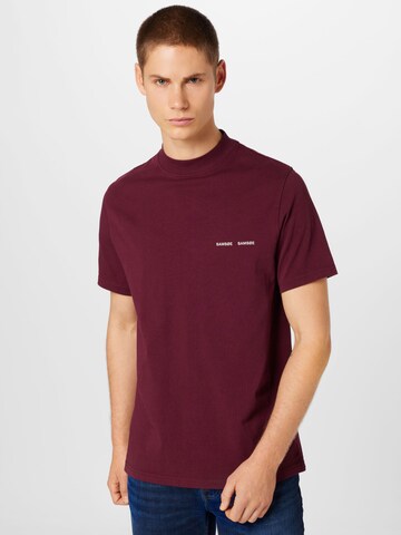 Samsøe Samsøe Regular fit Shirt 'Norsbro' in Red: front