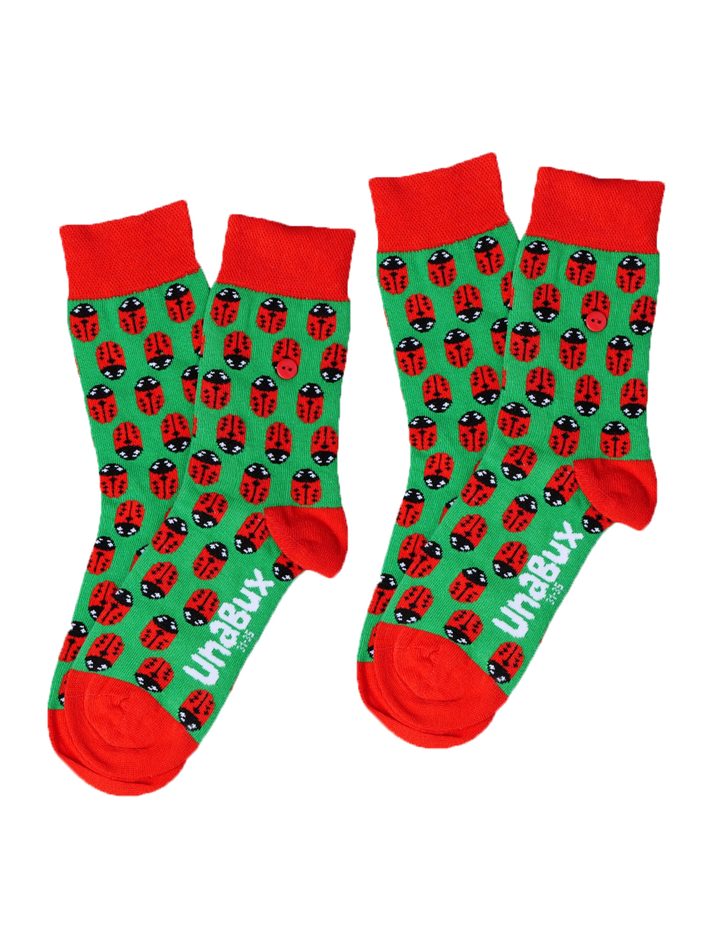 UNABUX Socks in Green: front
