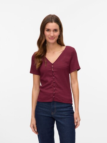 VERO MODA Blouse 'VMMikka' in Rood: voorkant