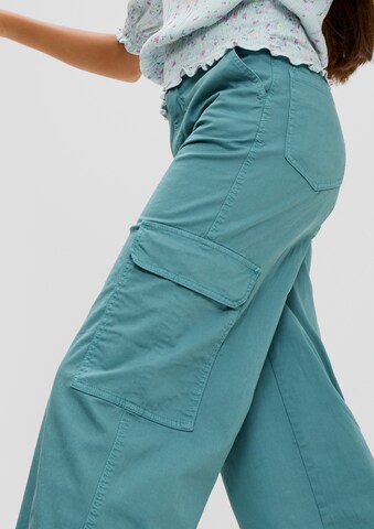 Wide Leg Pantalon s.Oliver en vert