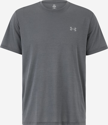 T-Shirt fonctionnel 'Launch' UNDER ARMOUR en gris : devant