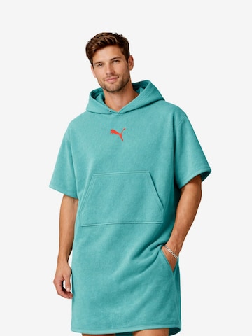 PUMA Bathrobe short 'ADDITIONS' in Green: front