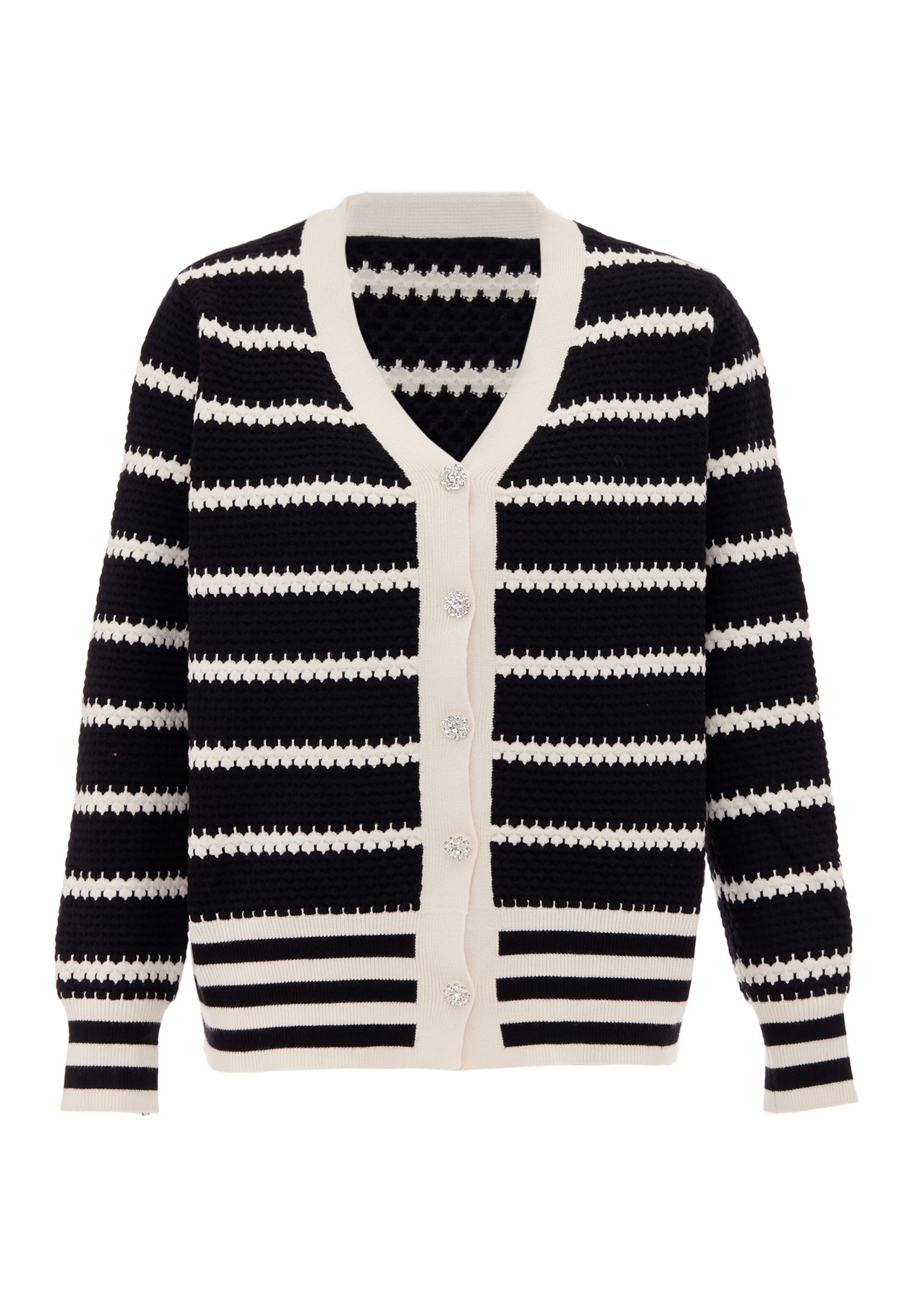 CHANI Gebreid vest in Zwart: voorkant