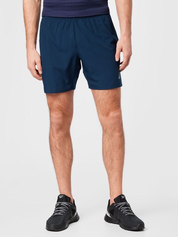 ASICS Regular Workout Pants in Blue: front