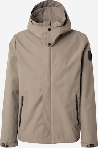 Veste mi-saison La Martina en marron : devant