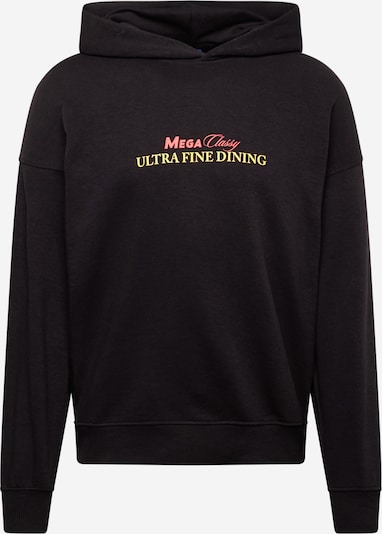 JACK & JONES Sweatshirt 'ULTRA' in de kleur Geel / Watermeloen rood / Zwart, Productweergave