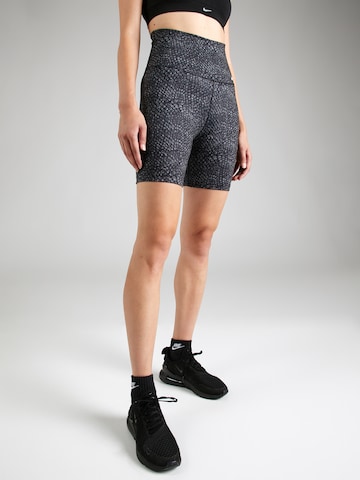 NIKE Skinny Sportbroek in Grijs: voorkant