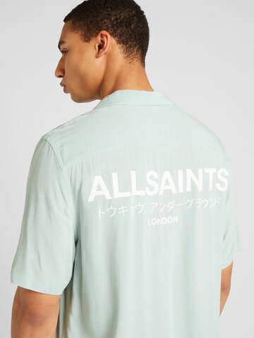 AllSaints - Ajuste regular Camisa 'UNDERGROUND' en verde