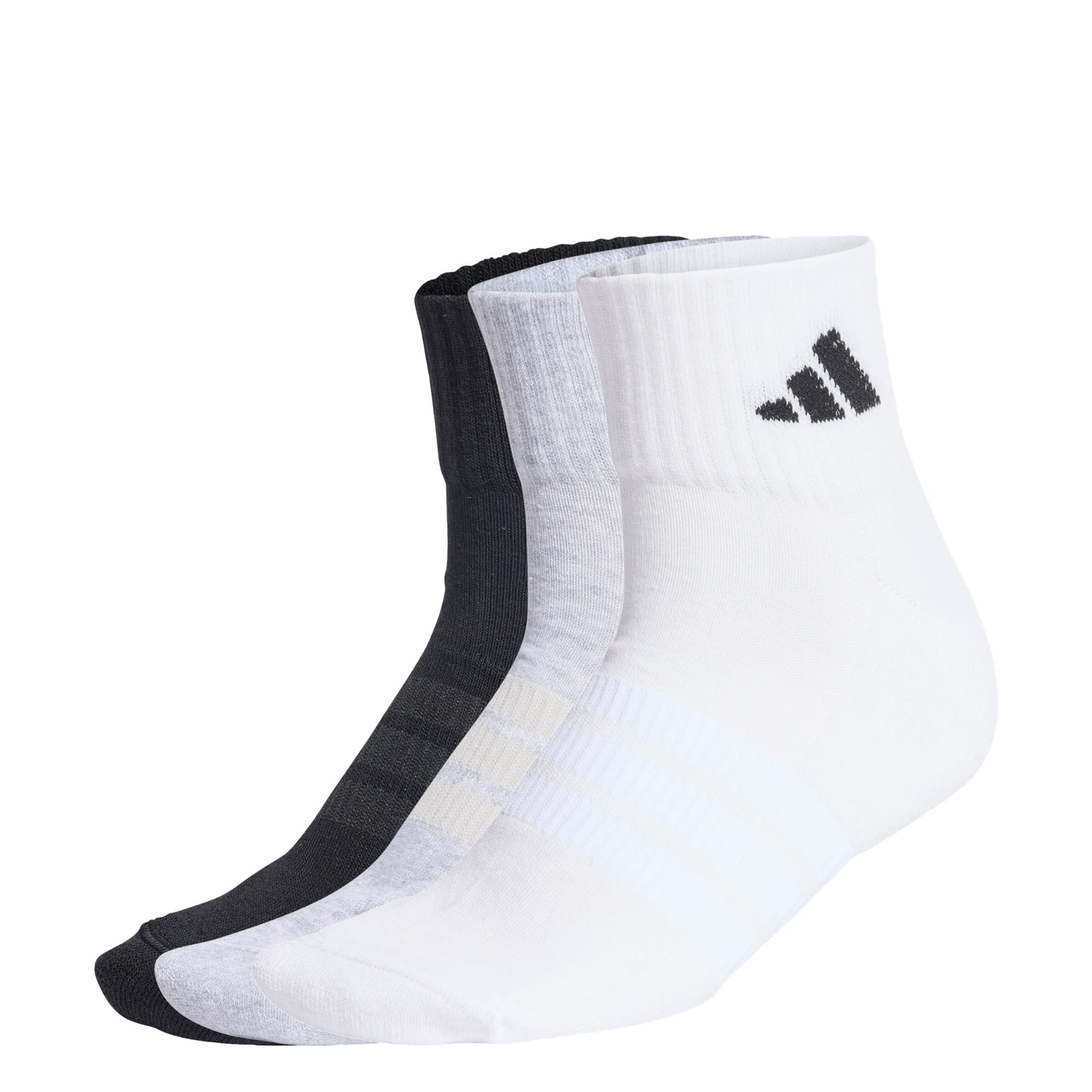 ADIDAS PERFORMANCE Sports socks 'Ess' in Light grey / Black / White, Item view