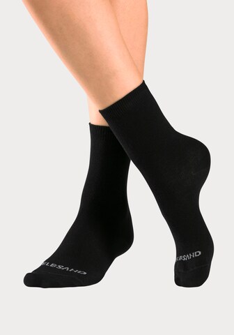 Elbsand Socks in Black: front