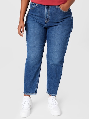 Tommy Jeans Curve Tapered Jeans in Blauw: voorkant