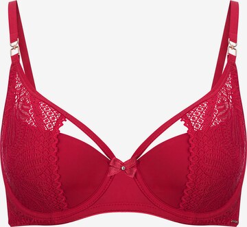 Invisible Soutien-gorge Marc & André en rouge : devant