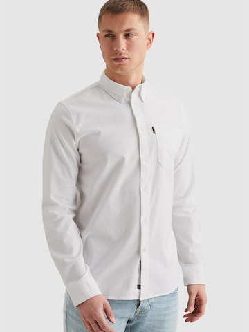 PME Legend Regular fit Skjorta 'Explorer Oxford shirt with button-down collar' i vit