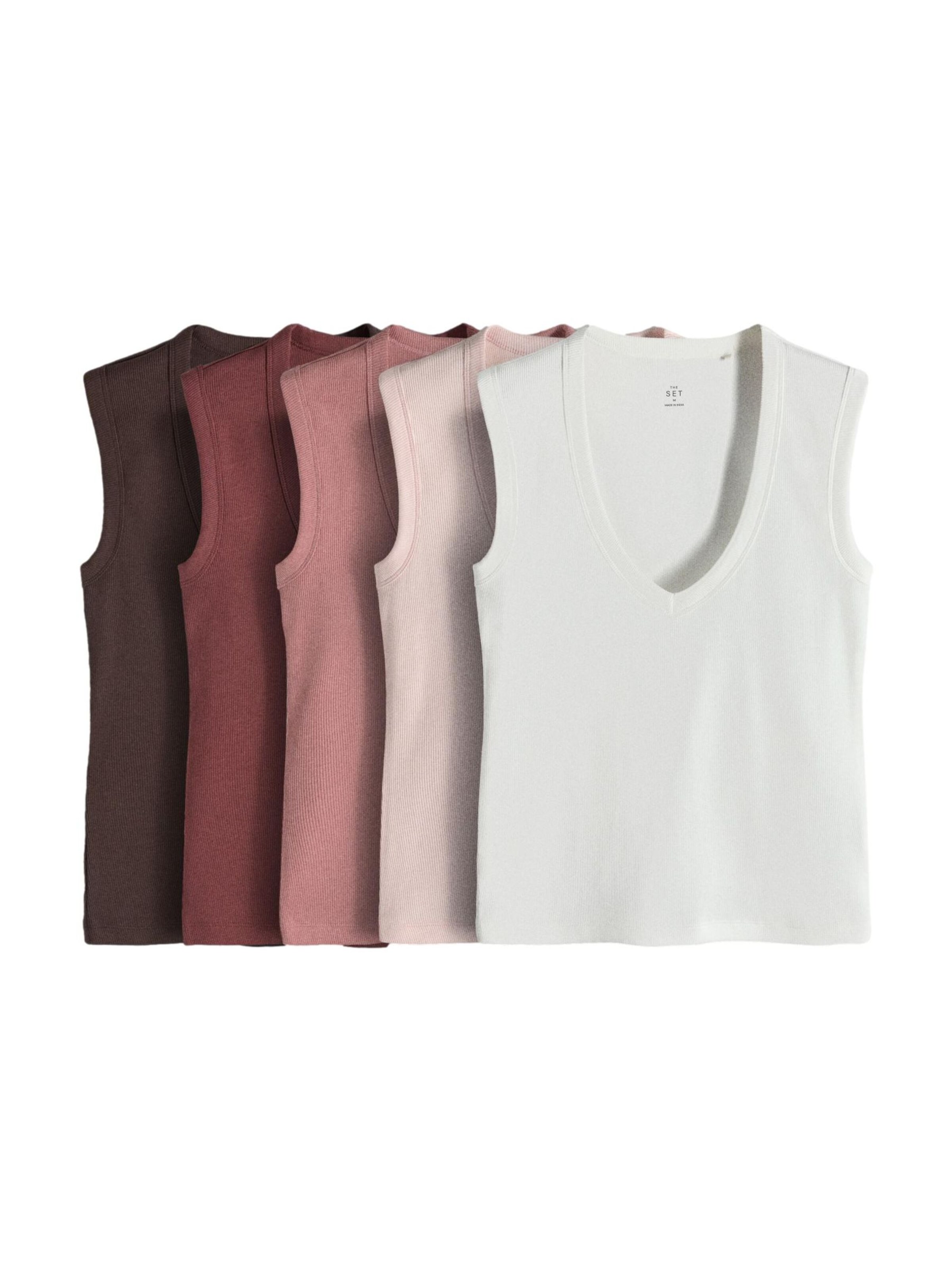 The Set Top in Beige: Vorderseite