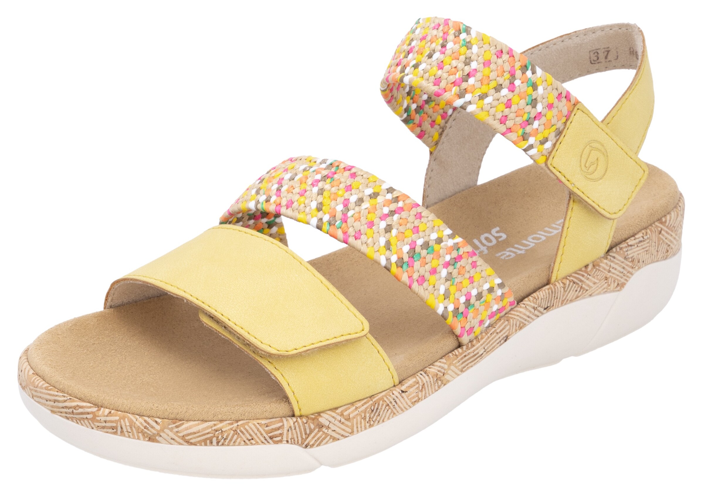 REMONTE Sandale in Gelb: Vorderseite