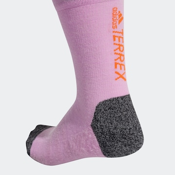 Chaussettes de sport ADIDAS TERREX en violet