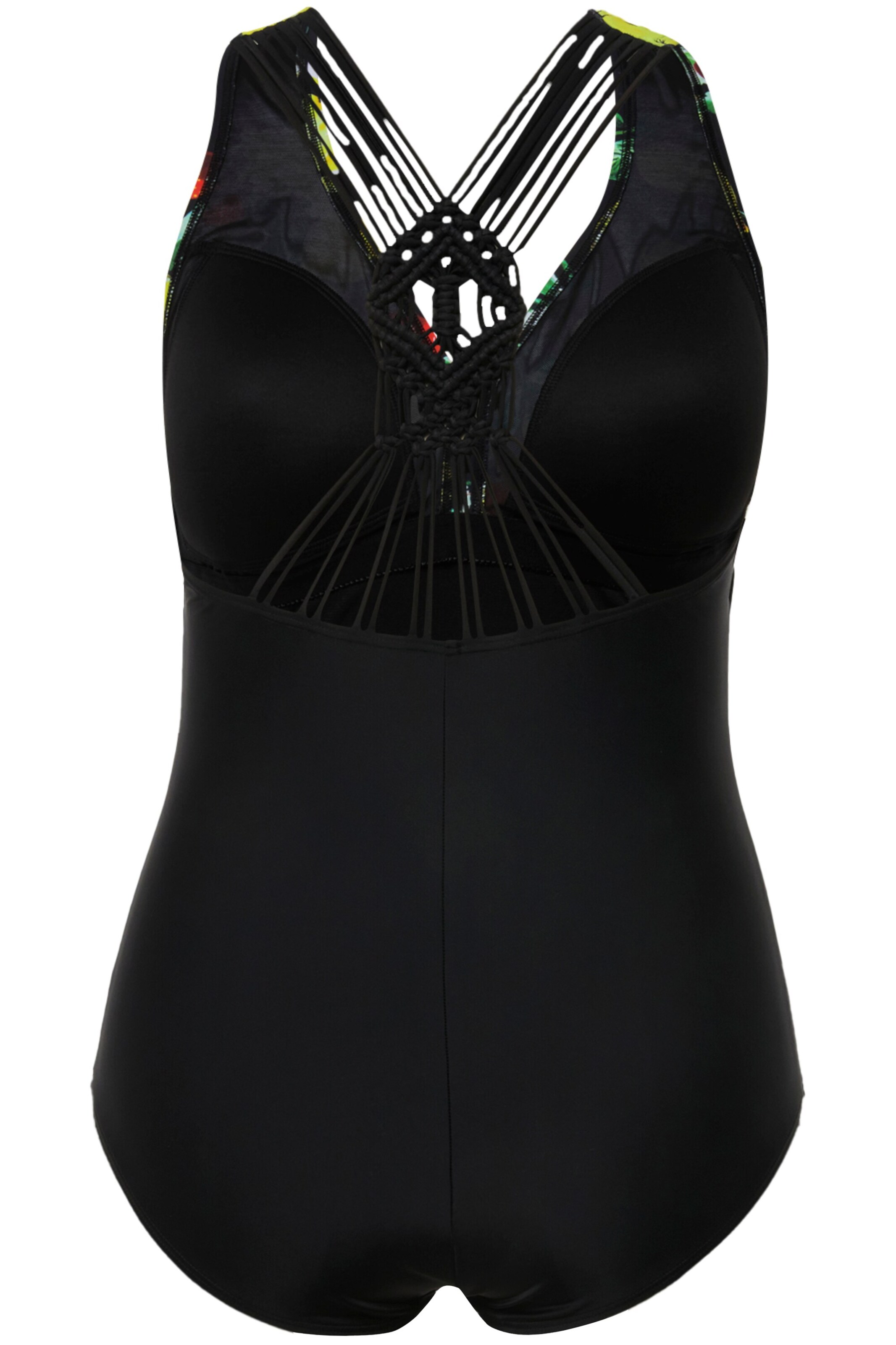 Ulla Popken Badeanzug in Schwarz